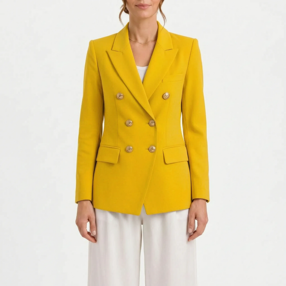 Valdora  - Tailored Double-Breasted Woman Blazer Office Wear