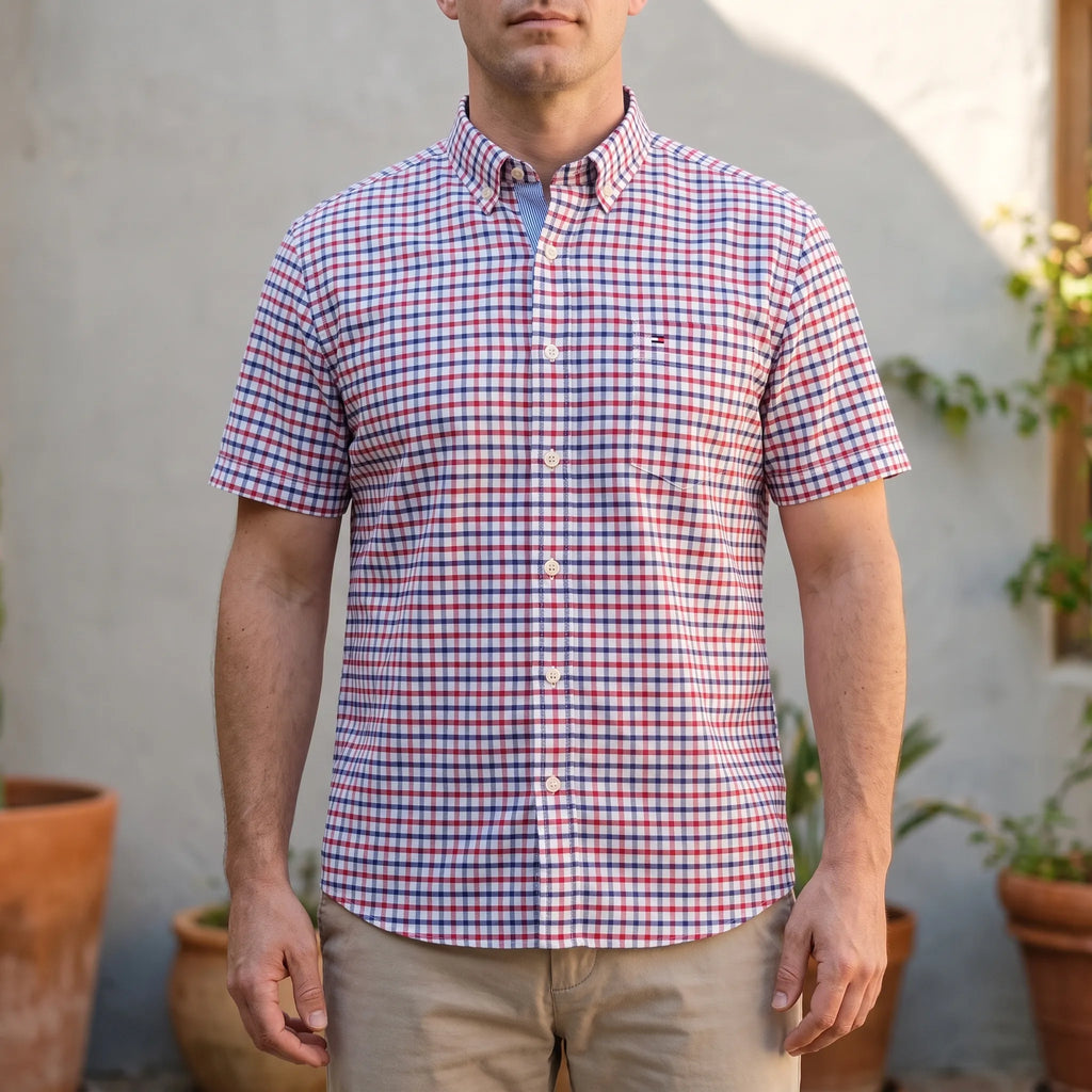 VantageShirt  - Short Sleeve Shirt For Man Smart-Casual Events