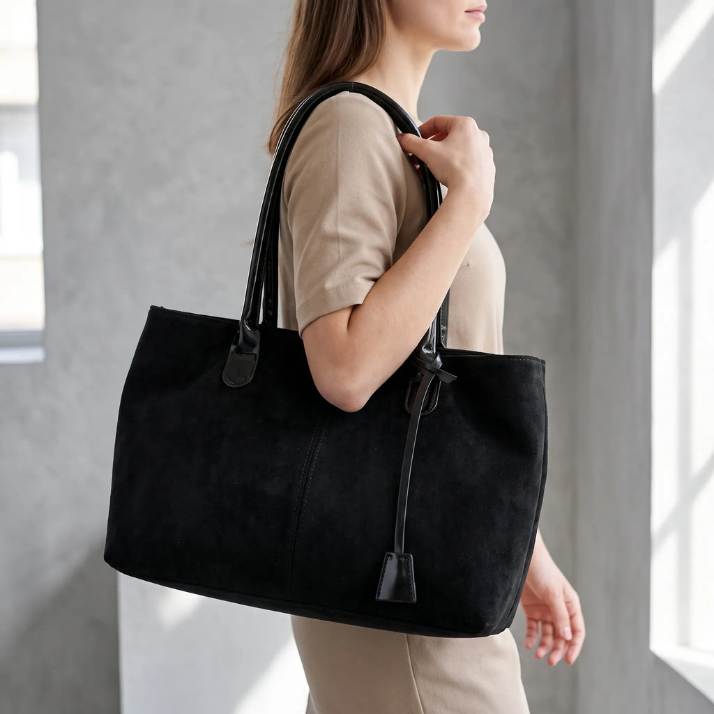 Vellara  - Textured Shoulder Tote Bag Carrying Daily Essentials