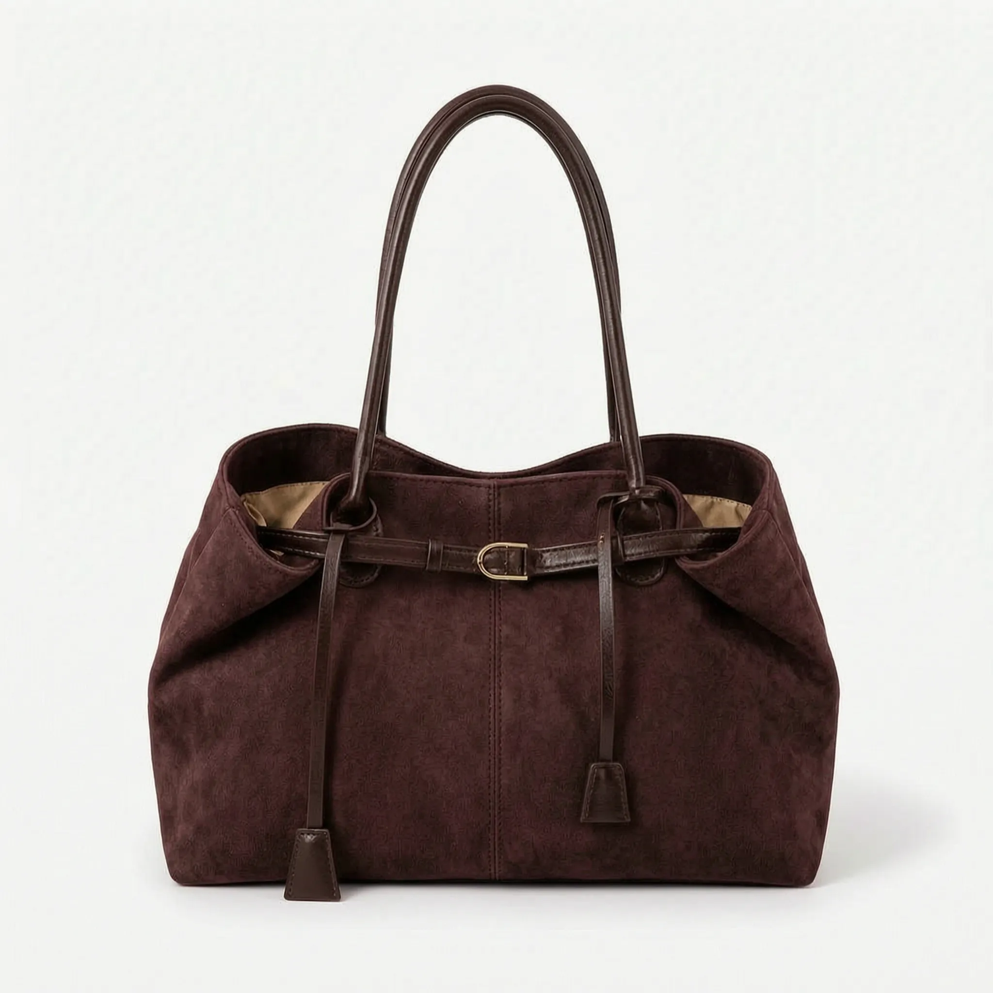 Vellara  - Textured Shoulder Tote Bag Carrying Daily Essentials