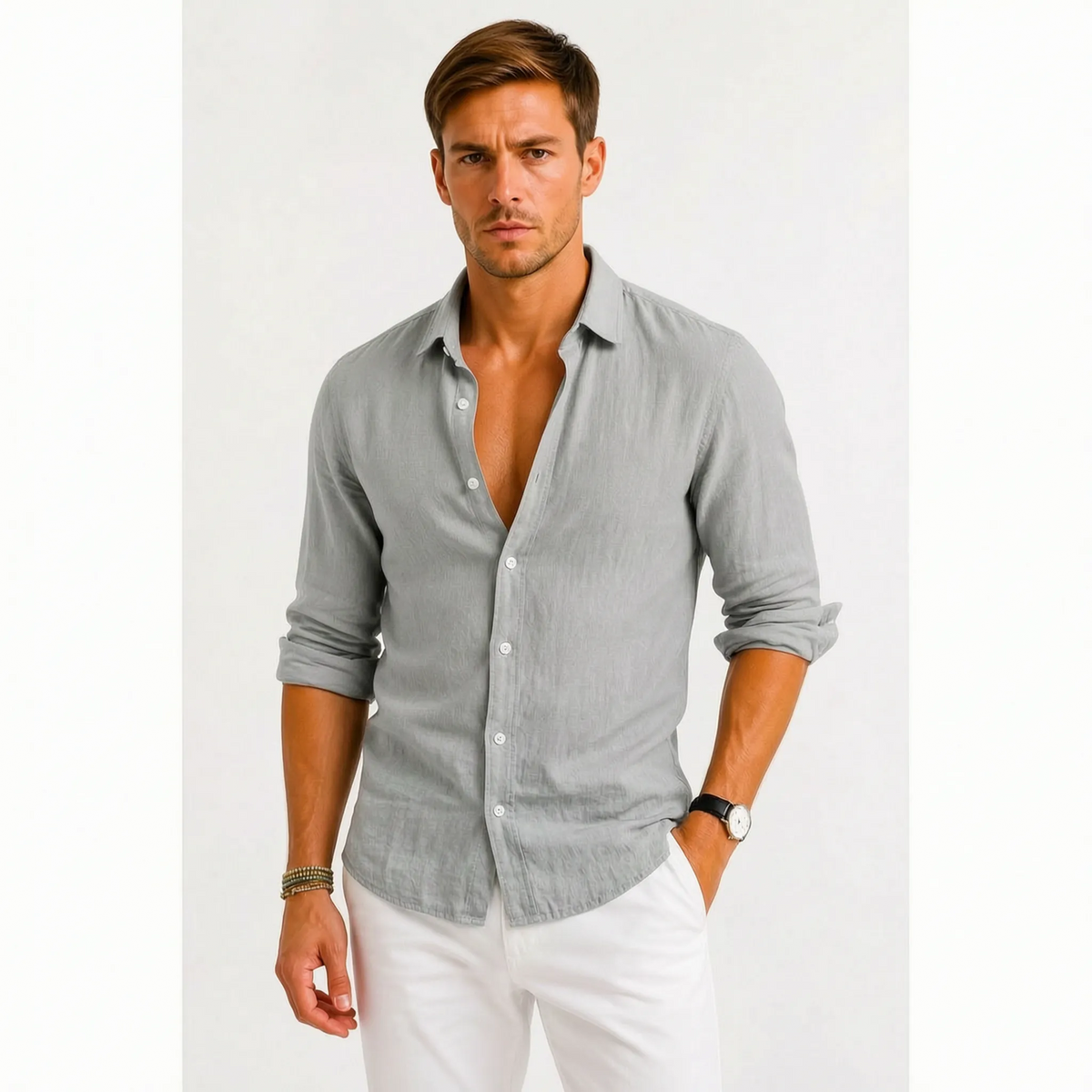 VentoShirt  - Long Sleeve Men's Shirt Smart-Casual Settings