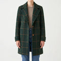 Verdina  - Long Patterned Overcoat Urban Commuting