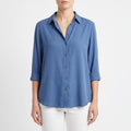 Verdosa  - Button-Front Collared Blouse Office Wear