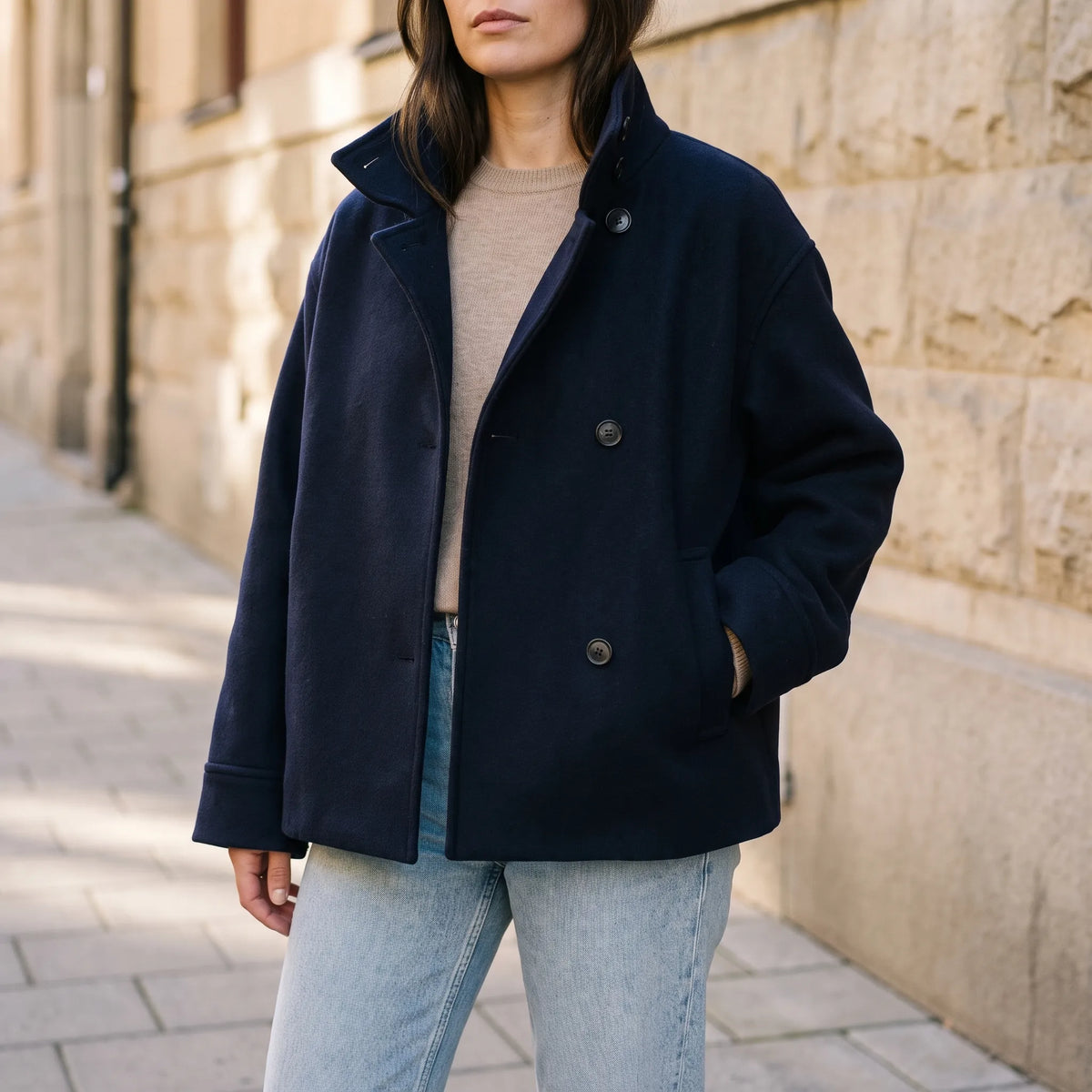 VestaCoat  - Relaxed Fit Short Coat City Commutes