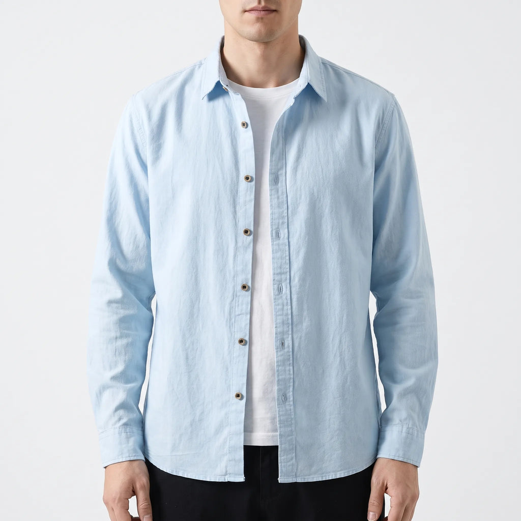 Vintalure  - Long Sleeve Button Up Shirt Casual Outings
