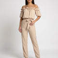 Volanta  - Off-Shoulder Ruffled Summer Jumpsuit Wedding Guest Attire