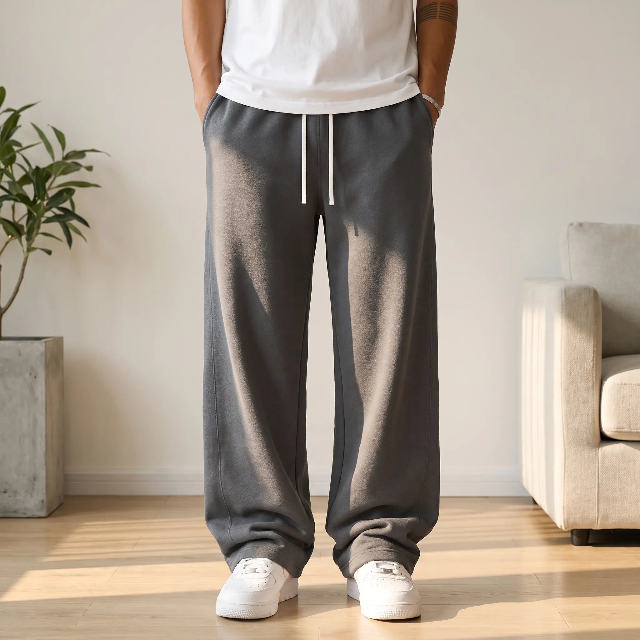 Voluma  - Men's Wide Leg Joggers Casual Weekend Wear
