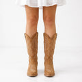 Westoria  - Mid-Calf Embroidered Cowboy Boots Everyday Casual Wear