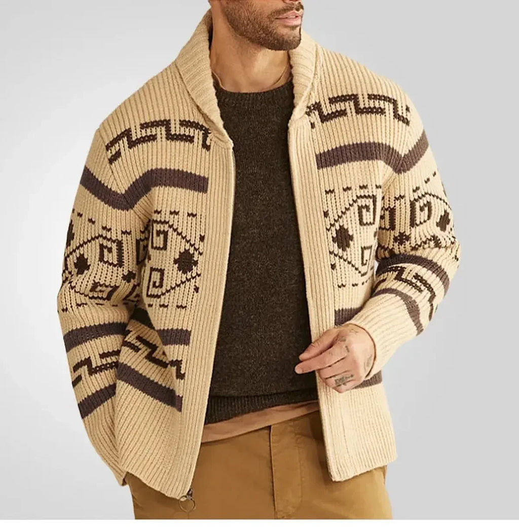 wool-knit-zipper-cardigan-with-turn-down-collar