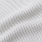 Women's ribbed long sleeve crop top with round neckline