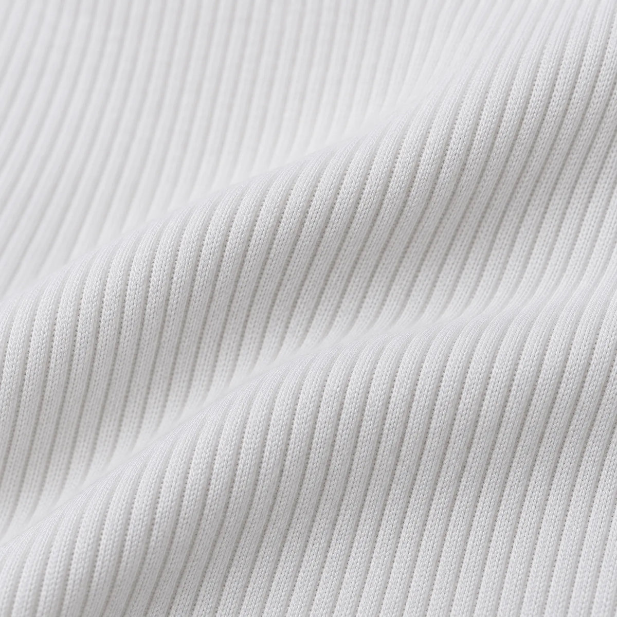 Women's ribbed long sleeve crop top with round neckline
