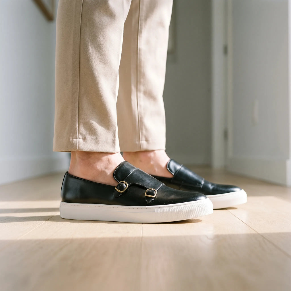 Zaymon  - Men's Double Buckle Loafers Office Commuting