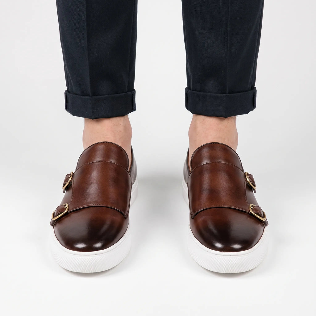 Zaymon  - Men's Double Buckle Loafers Office Commuting