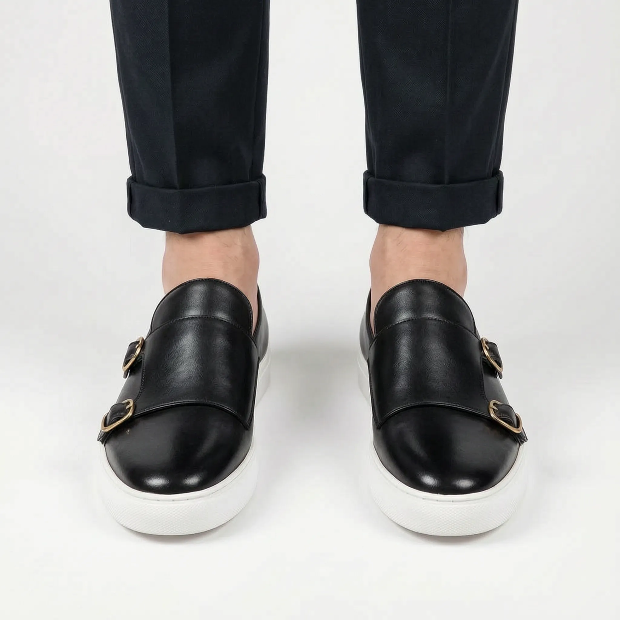 Zaymon  - Men's Double Buckle Loafers Office Commuting