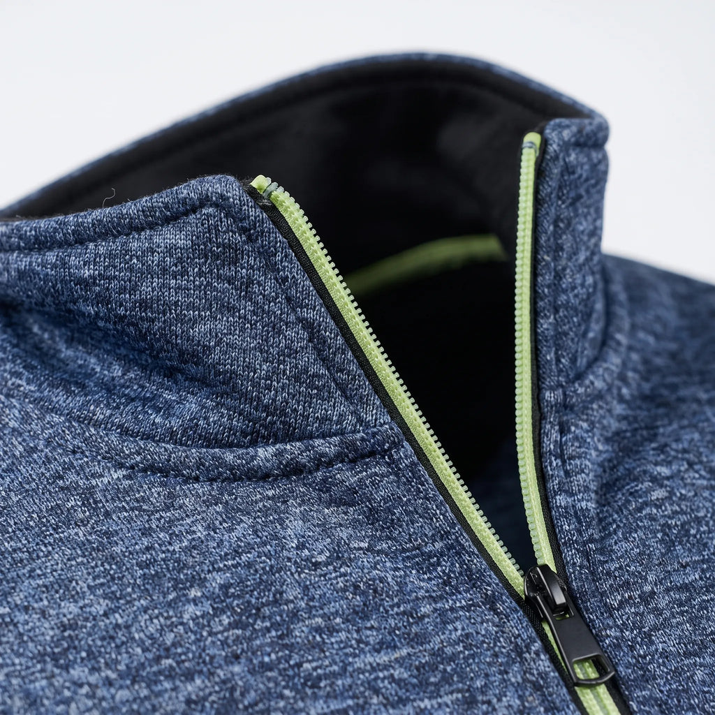ZipLine  - Men's Full Zip Sweater Jacket Cool Weather Layering