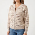 Ziptura  - Ladies Zip Up Cardigan With Collar Transitional Weather Layering