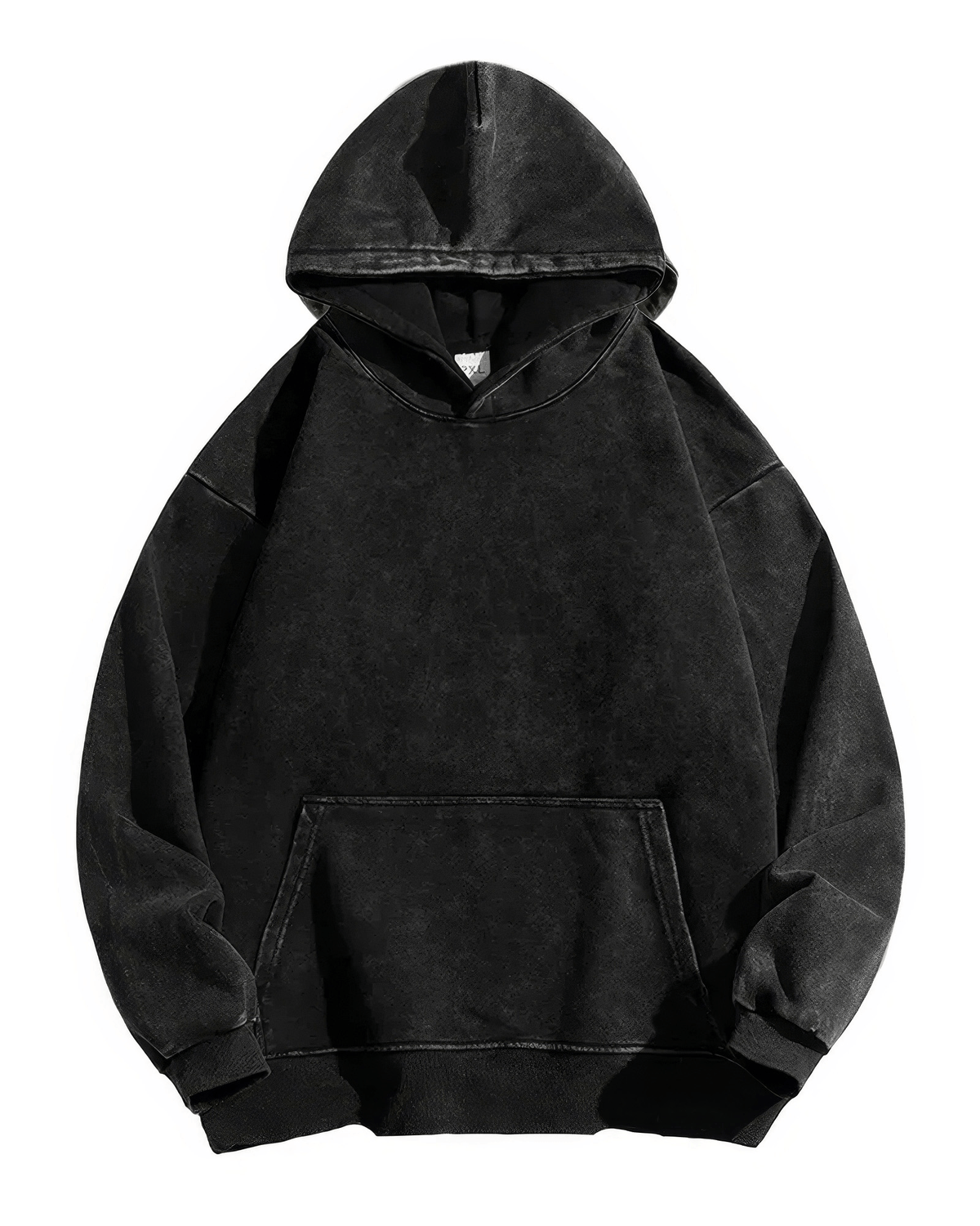 Washed hoodie with hood, long sleeves and a front weightlifting graphic reading Be Your Own Monster