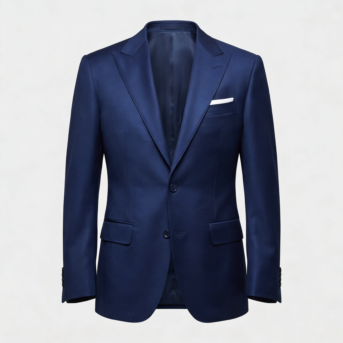 Men's three-piece slim fit suit with notch lapel jacket, waistcoat and trousers