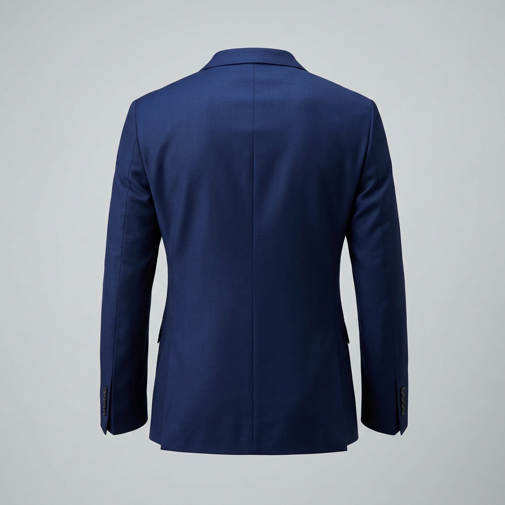 Men's three-piece slim fit suit with notch lapel jacket, waistcoat and trousers