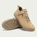 Unisex high-top trainers with laces, elastic side straps and textured flat soles
