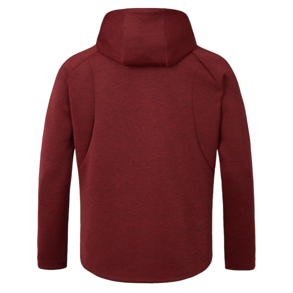 Red British and Irish Lions full-zip hoodie with hood and chest logos