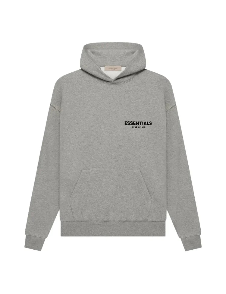 Women's oversized pullover hoodie with hood, long sleeves, ribbed trims and bold text graphic