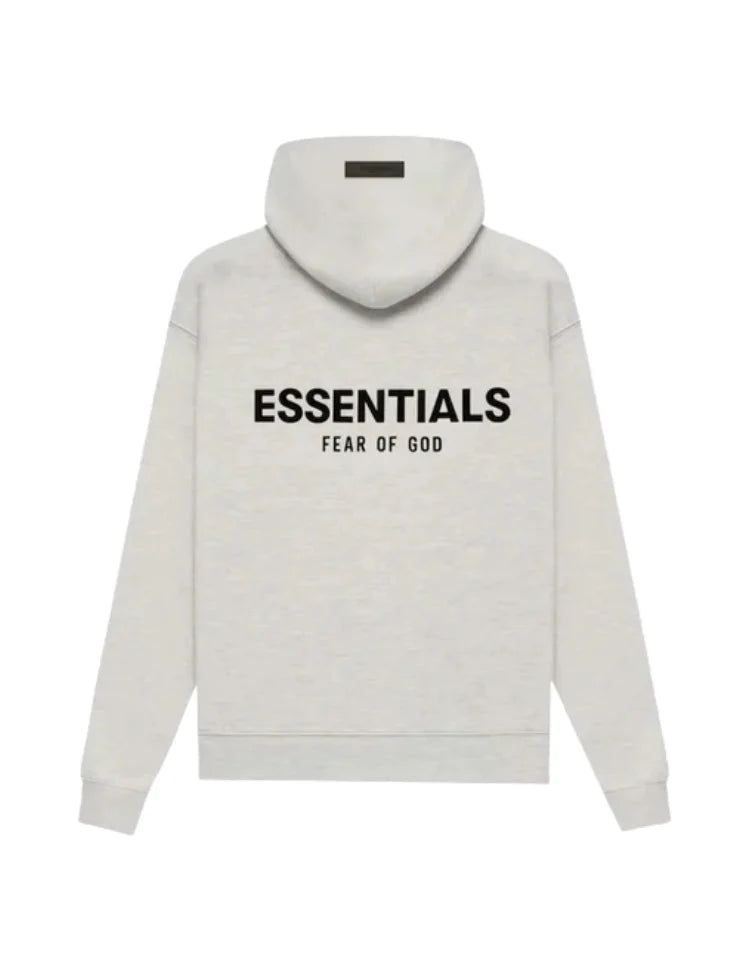Women's oversized pullover hoodie with hood, long sleeves, ribbed trims and bold text graphic